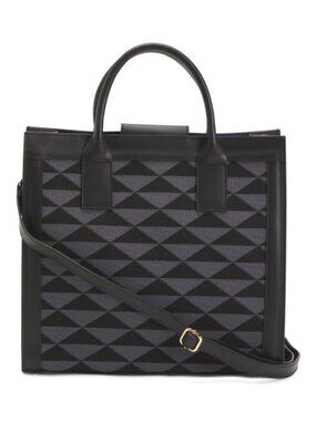 CHEVAL Made In Italy Leather Squared Satchel